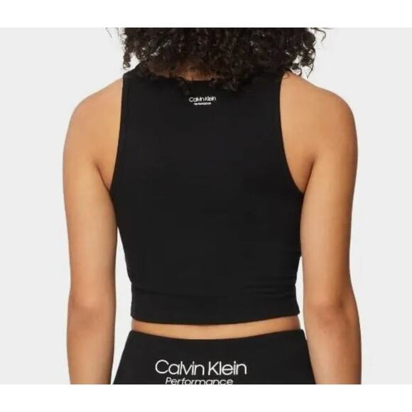 CALVIN KLEIN PERFORMANCE Women's Pride Logo Crop Top Medium NWOT - Picture 2 of 3